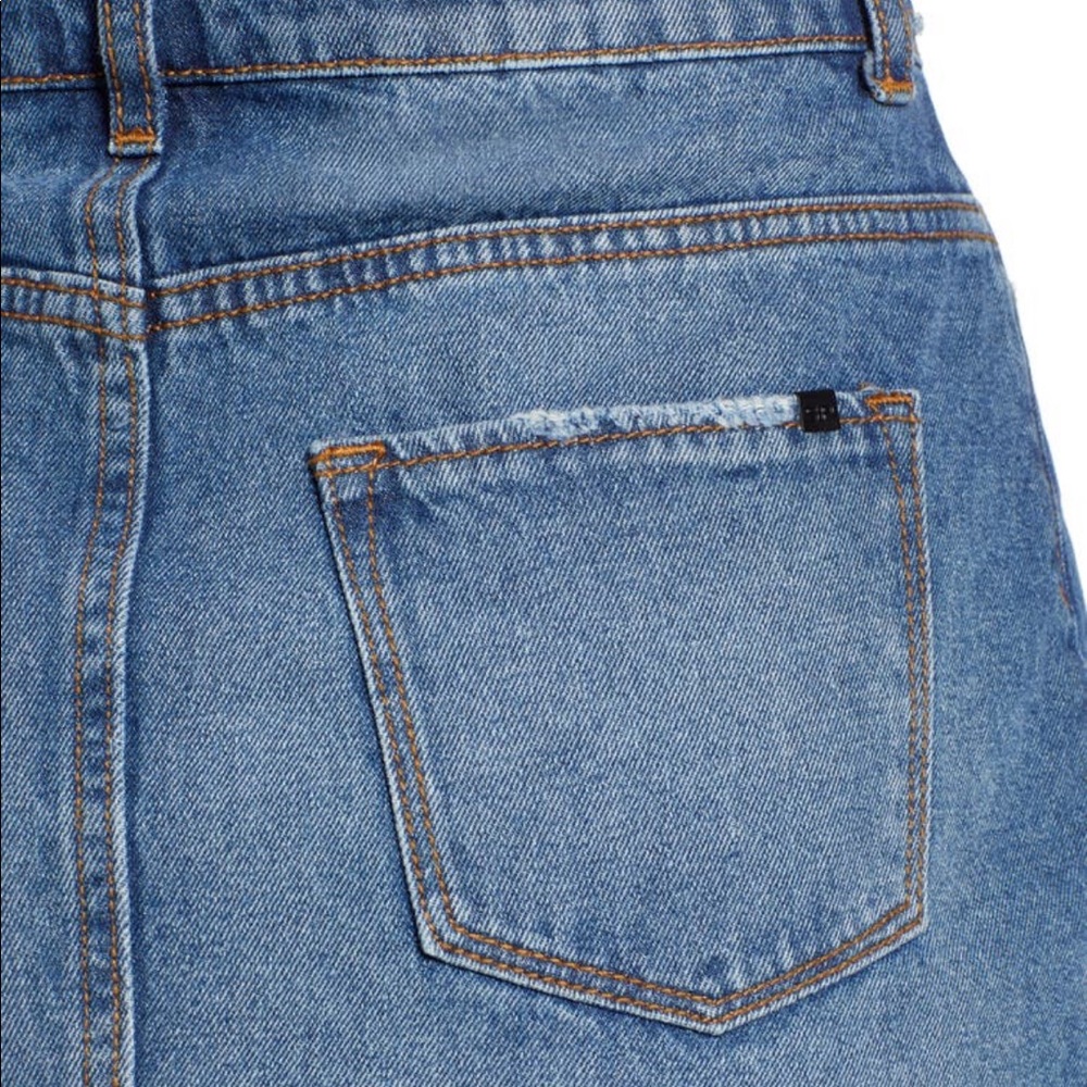 EUC SP Black Nordstrom brand mini denim skirt